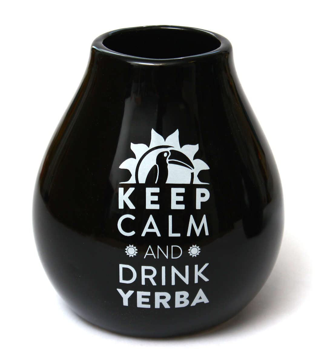 Juego de Té Yerba Mate para Dos 150G | Mate con guaraná y frutas | Té de yerba mate de hojas sueltas | Taza de Cerámica Negra Mate 350 ml | Bombilla Pajita Acero Liza 19 cm
