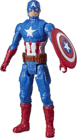 Marvel Avengers Titan Hero Series Blast Gear Capitán América Figura de acción Juguete grande de 30 cm para mayores de 4 años Figuras de acción azules Naty Shop Título predeterminado