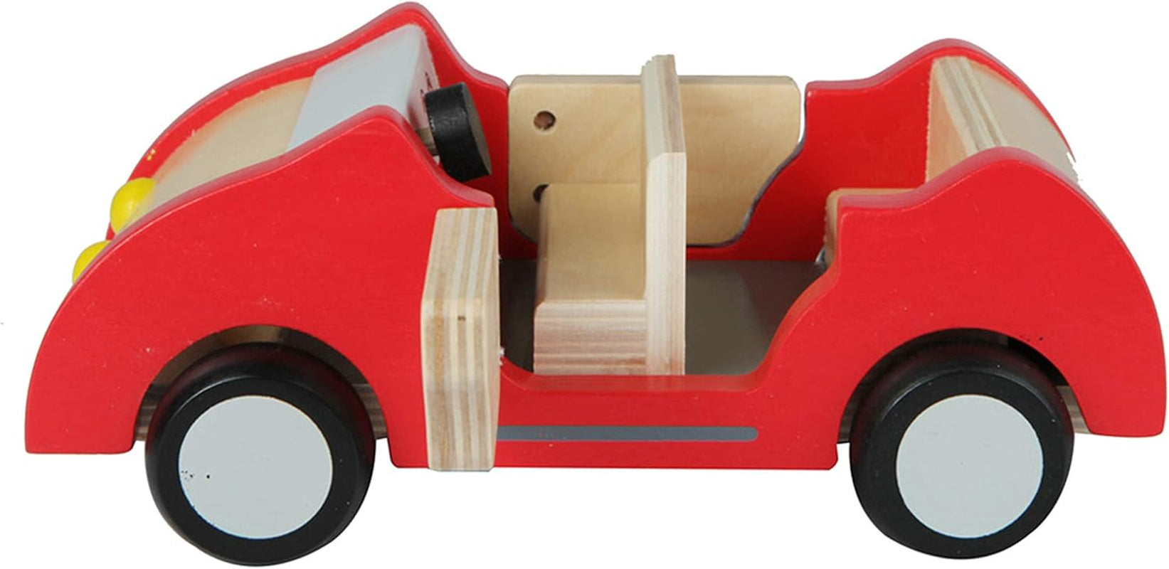 E3405 - Casa de Muñecas, Casa de Muñecas con Accesorios, De Madera y E3475 - Accesorios Casa de Muñecas, Coche Familiar
