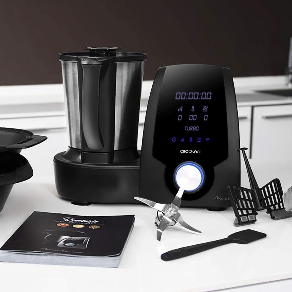 Cecotec Mambo 6090 Multifunktions-Küchenmaschine, 1700 W, 23 Funktionen, Krug Mit Fassungsvermögen 3,3 L, 3 Teller Gleichzeit, 10 Geschwindigkeitsstufen, Timer Robots de cocina y batidoras Naty Shop