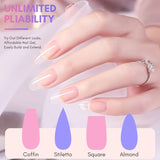 Makartt Poly Nail Extension Gel - 50 ML Extension Builder Acrylic Poly Nägel Aufbaugel Extender Gel Für Gelnägel Für Nagelverlängerung, Nagelstärkung, Nail Art Dekoration(Transparente)