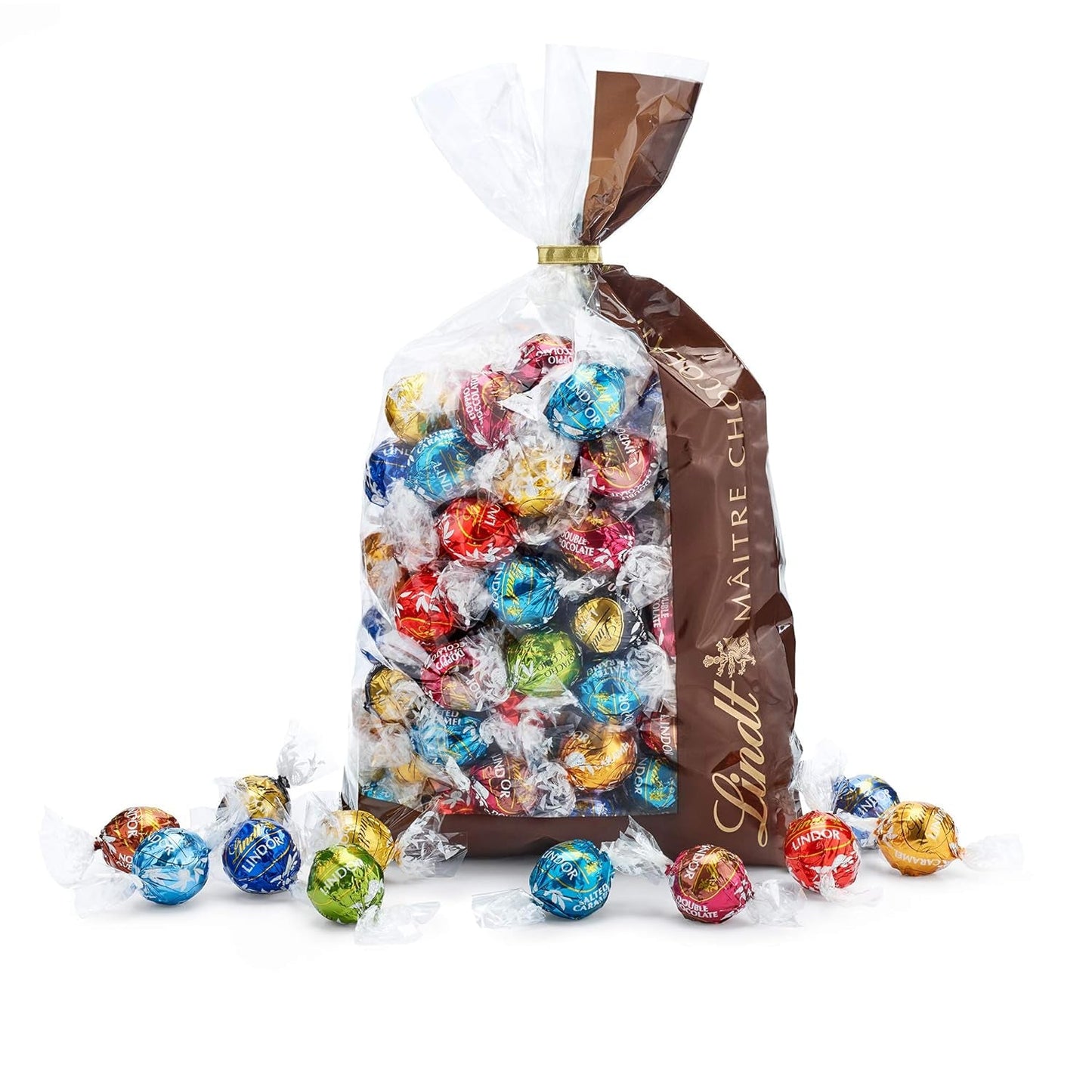 Mezcla de chocolate LINDOR | 1371 gramos | Aprox. 109 bolas: Mezcla clásica para bolas de chocolate con leche y LINDOR | Aprox. 80 bolas de chocolate (con leche, blanco, negro 60%, avellana) | Paquete a granel, 1 kg