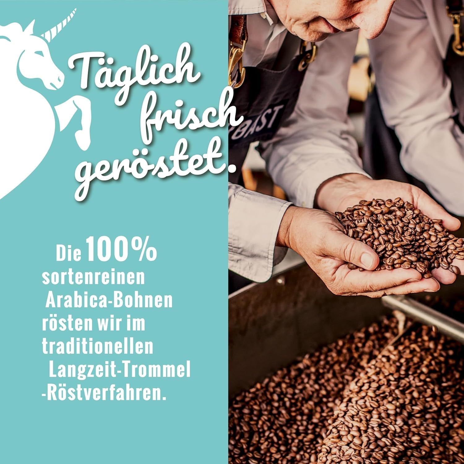 Blank Roast - EINZIG - 1kg - Kaffeebohnen kafeinfrei - 100% Arábica en Perú - schonend & umweltfreundlich entkoffeiniert - säurearm mit voller Crema - ideal für jede Zubereitungsart