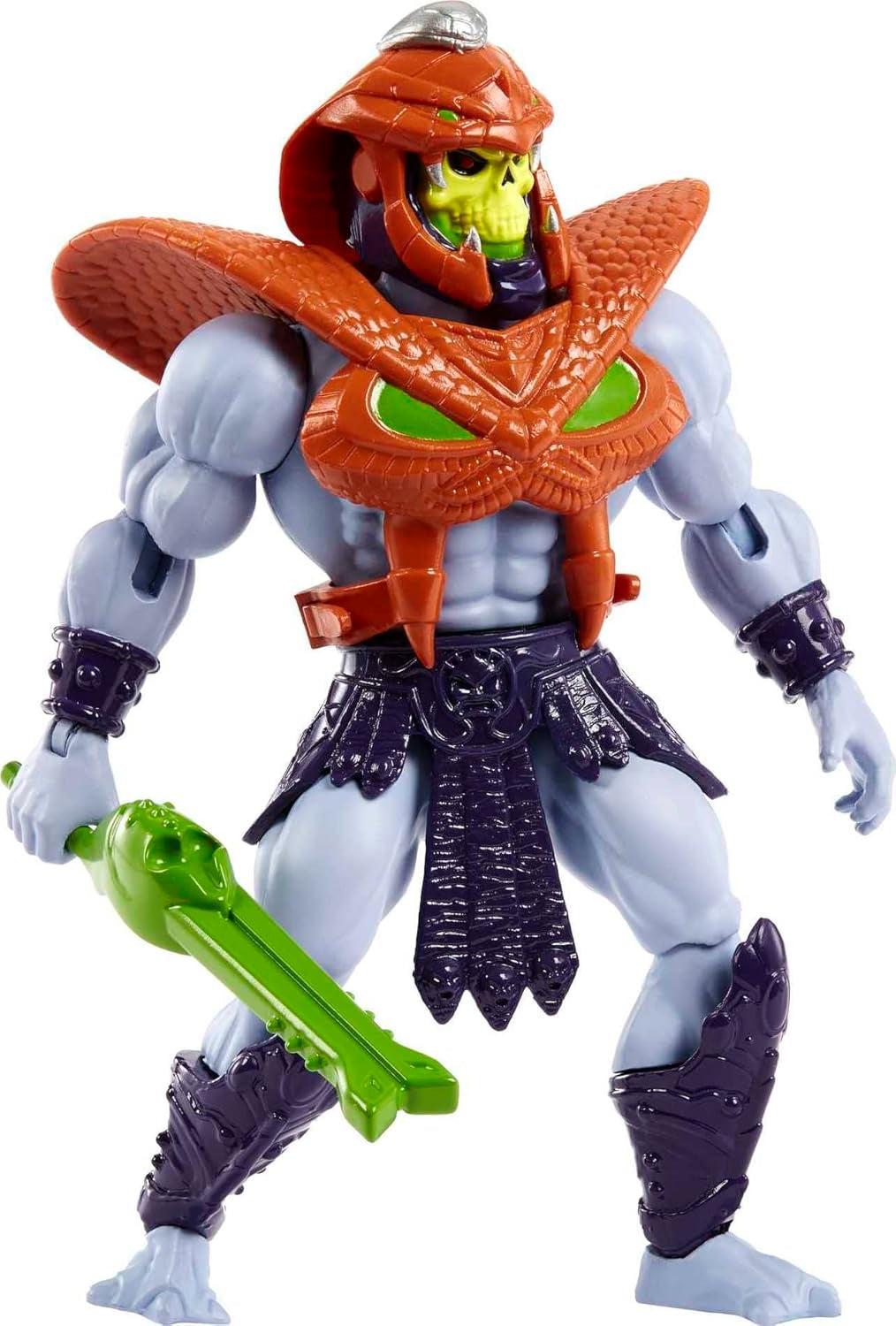 MASTERS of the UNIVERSE Snake Armor Skeletor - 16 articulaciones móviles, embalaje retro, mini cómic, para niños mayores de 6 años y coleccionistas adultos, figuras de acción HKM68 Naty Shop