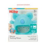 Nuby - Guante Dental de Silicona, Sin BPA, Koala Azul, 3 meses en adelante