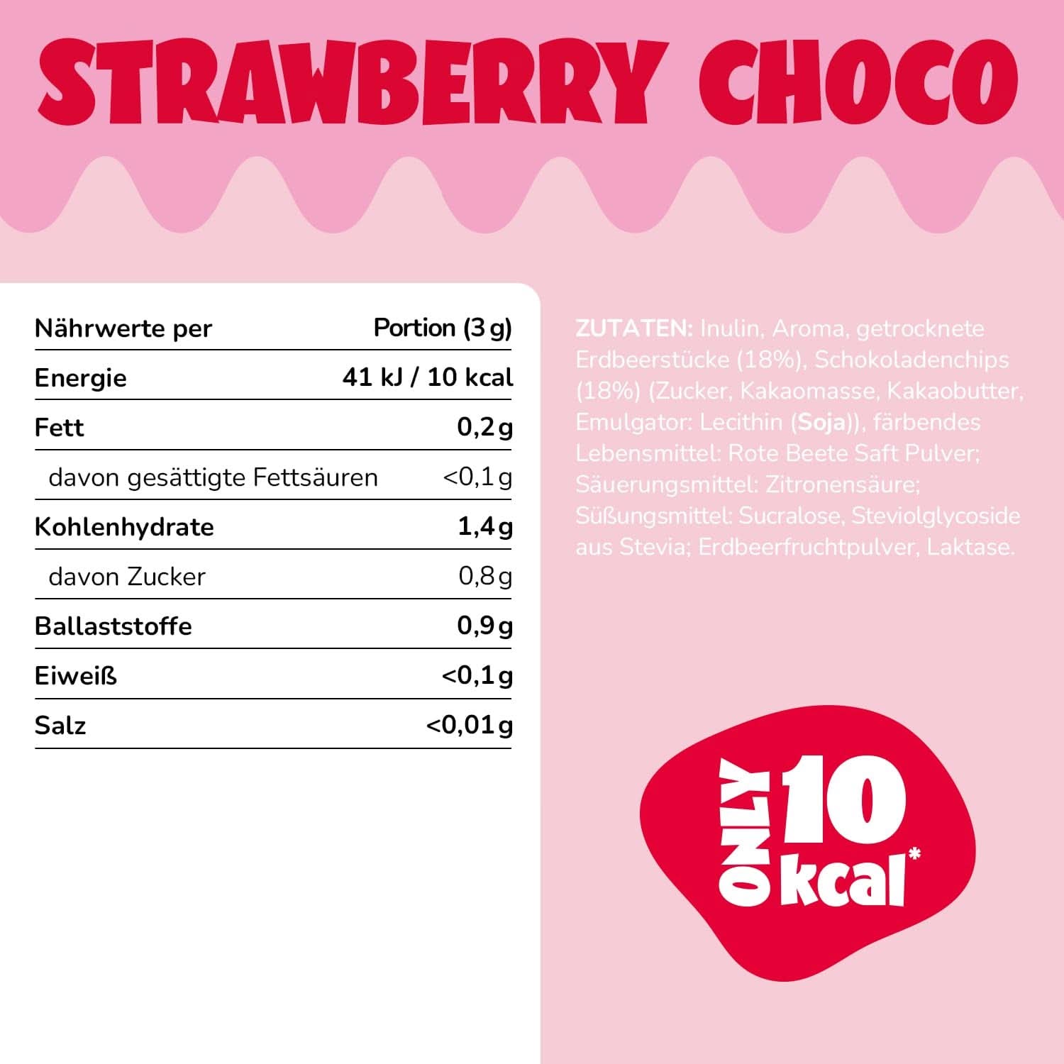 Ahead Sabor en Polvo Fresa Chocolate 250 gramos, 83 porciones Sabores Naty Shop