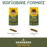 PASTASOLE , Penne Rigate mit Hartweizengrieß aus 100% italienischem Anbau und Sonnenblumenkernmehl - 500g - Alto en proteínas, bajo en carbohidratos, Hoher Ballaststoffgehalt