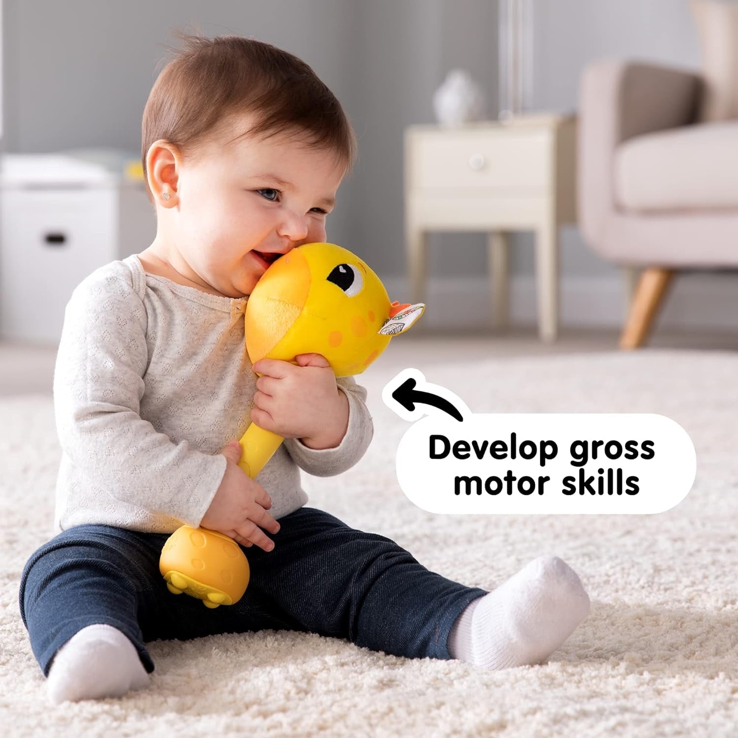 Lamaze L27471 Jirafa Loca, Juguete Recién Nacido, Juguete Sensorial Color Bebé, Regalo Nuevos Padres, Juguete de Desarrollo para Niños y Niñas a Partir de 12 Meses Juguetes Bebé Naty Shop