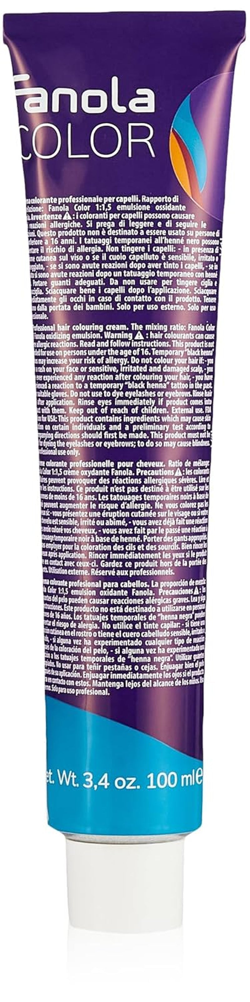 Fanola crema colore Crema colorante 7.0 Rubio, 100 ml