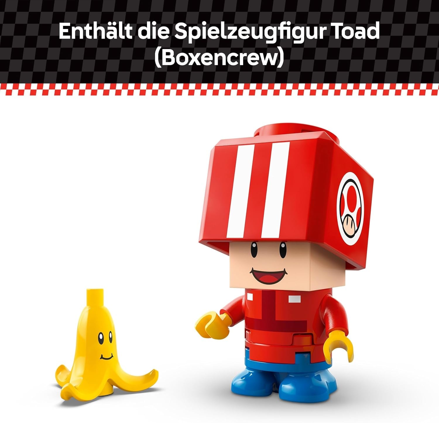 LEGO Super Mario: Mario Kart - Kart estándar, Colección Nintendo, Regalo para niños, Permite a niños, niñas y jugadores de 7 años en adelante jugar de forma independiente, Juguete de aventuras con figura de sapo 72032 Juegos de construcción Besuche den LEGO-Store