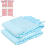 CutiePlusU Pañales para adultos, superficie seca, máxima absorbencia durante la noche, pañal desechable para incontinencia, azul, paquete de 2 (mediano 71-96 cm)