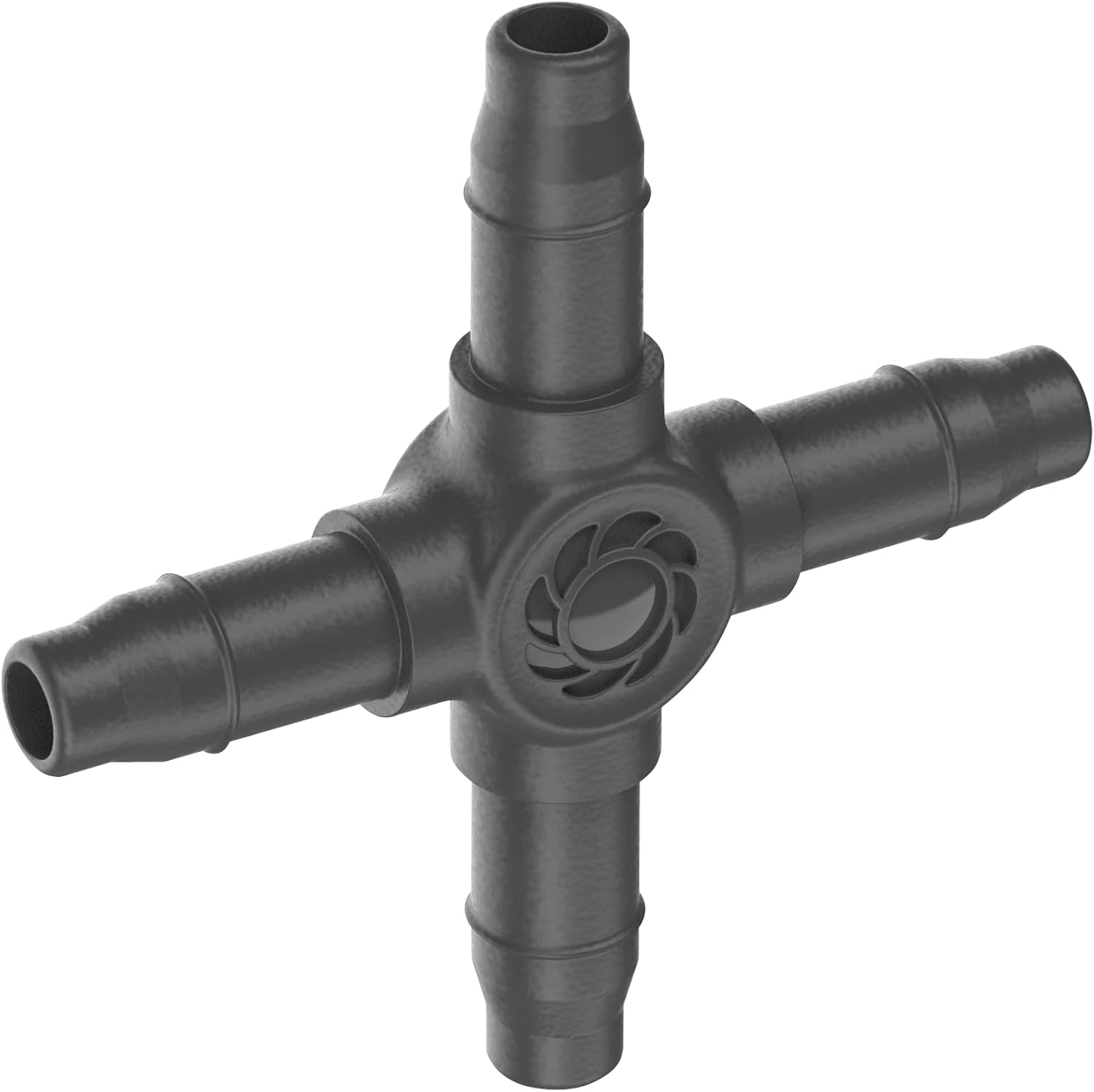 Gardena Micro-Drip-System - Conexión cruzada de 4,6 mm (3/16 pulgadas): Accesorio para distribución de derivaciones y líneas de goteo, instalación sin dobleces con tecnología de conexión Easy & Flexible (13214-20)