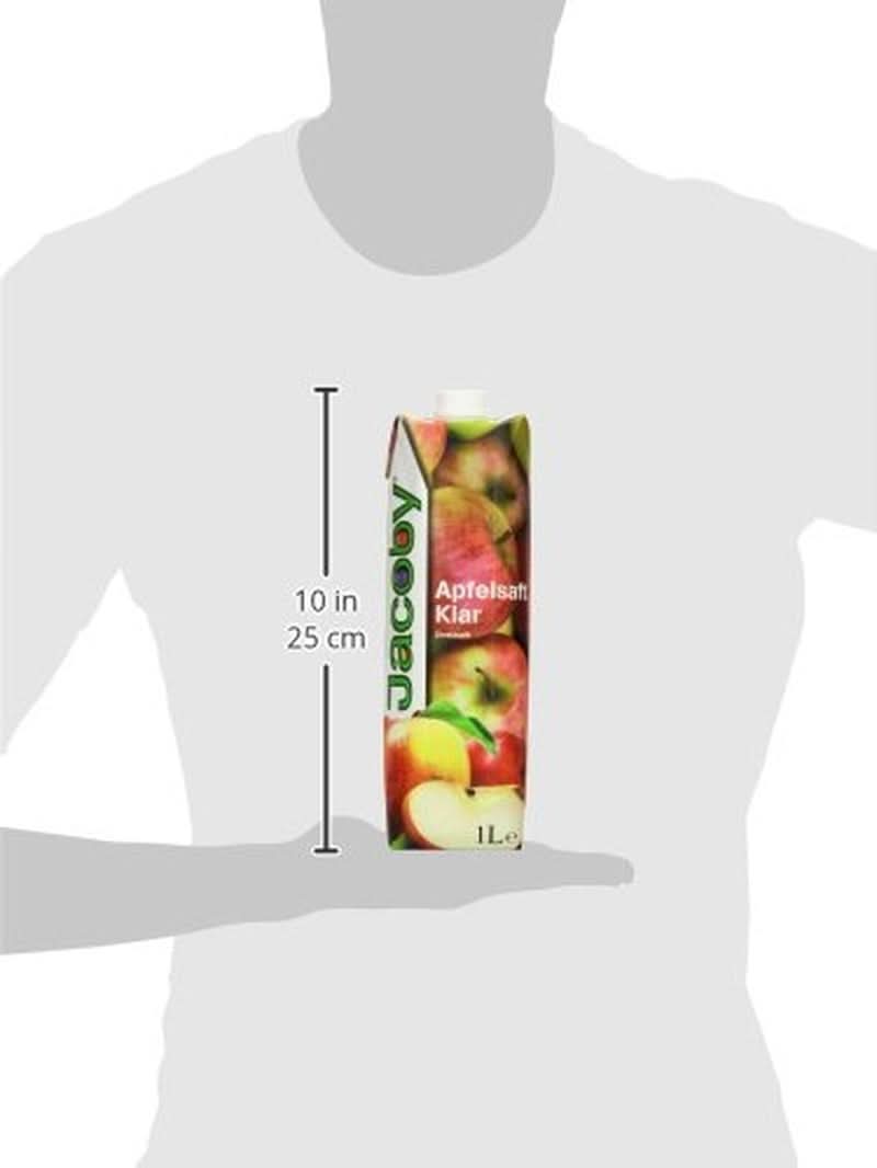 Jacoby Zumo de manzana 100% claro, 6 x 1 litro Bebidas sin alcohol Naty Shop