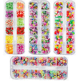 4 Set Nagel Obst Scheiben, Basicon Niedliche Obst Polymer Scheiben Obst Scheibe Nail Nagel 3D Obstscheibe Nail Art Slice para bricolaje Liefert Maniküre Dekoration Schleim Zubehör Nageldekorationen, 4 estilos