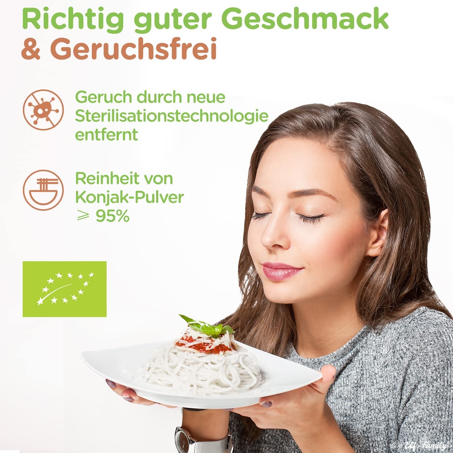Elf-Family Caja de 270 g x 6 unidades (paquete de 12) Bio Konjak Nudeln Ultra Low Carb Shirataki Nudeln Vegan Glutenfrei-Instant Nudeln ohne kohlenhidrato/Keto/Kalorienarme/Fettfrei/Zuckerfrei -Spaghetti MHD: 11/12/2026