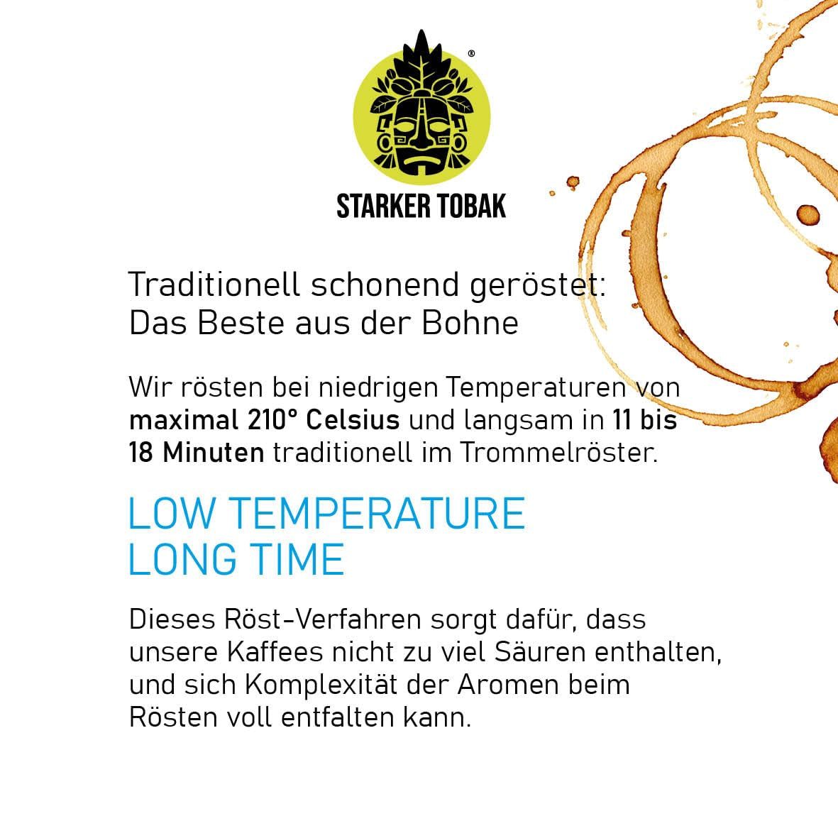 STARKER TOBAK Café Malabar Monzón, grano entero, tostado a mano - tostado medio, India, 100% arábica, apto para café filtrado, prensa francesa, cafeteras totalmente automáticas, suave para el estómago - acidez extra baja