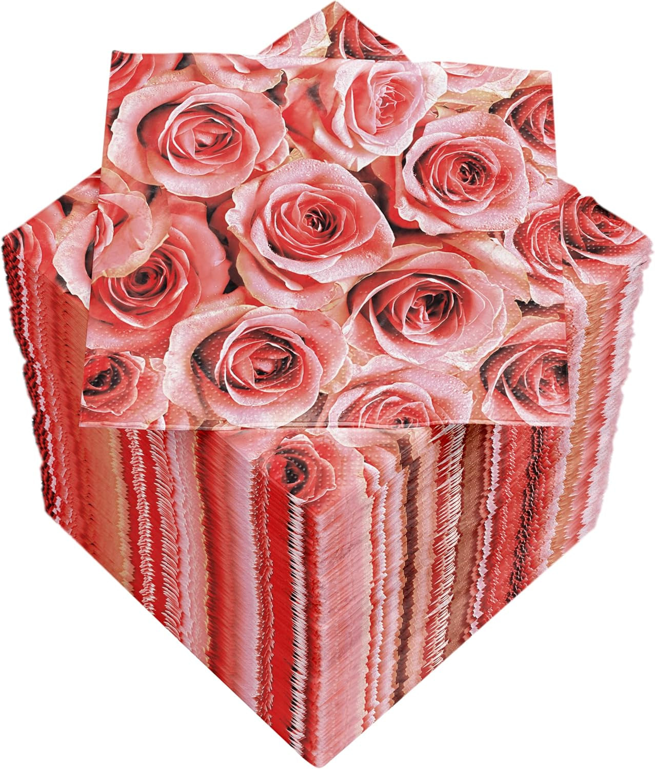 Servilletas de cóctel HEKU 'Schön Dass Du Da Bist', 3 capas, 25X25Cm, 150 piezas I Diseño elegante I Ideal para celebraciones I Prácticamente embalado