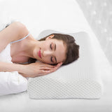 Findigit Health Pillow Almohada de espuma viscoelástica Almohada ortopédica de apoyo para el cuello para personas que duermen de lado y boca arriba Almohada ergonómica para la columna cervical (60 x 35 x 11/9 cm) Naty Shop J60 Almohadas ortopédicas cervicales 60 x 35 x 11/9 cm