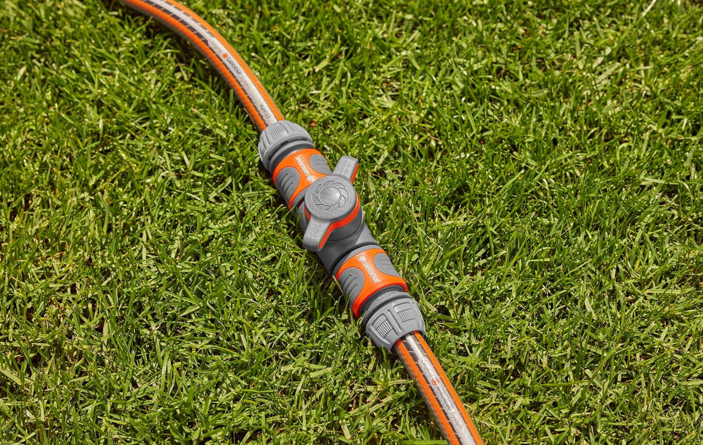 Gardena Acoplamiento con válvula reguladora, gris, naranja