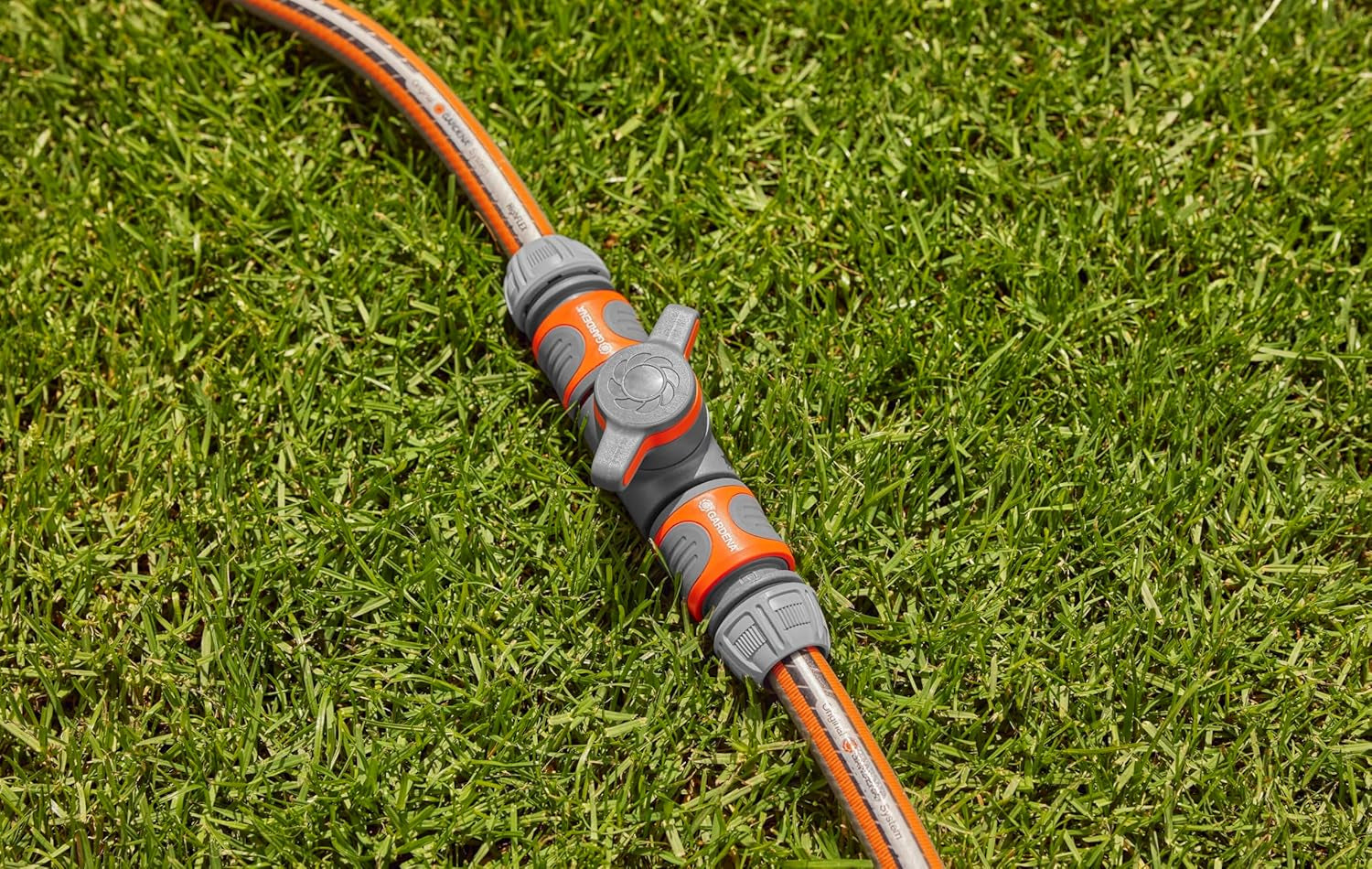 Gardena Acoplamiento con válvula reguladora, gris, naranja