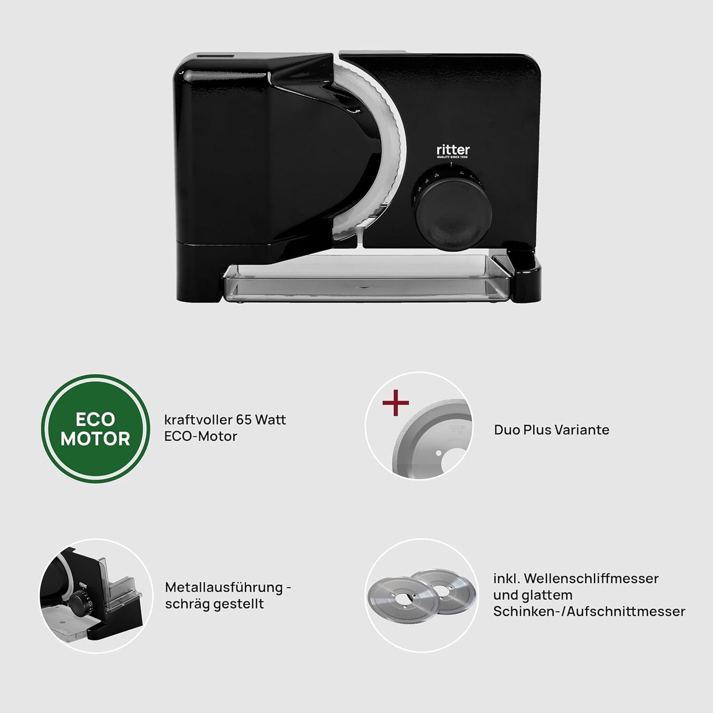 Ritter E 16 Duo plus Cortadora y cortadora de metal eléctrica multifuncional con motor ecológico, made in Germany Trituradoras y cortadoras Naty Shop