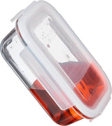 Relaxdays Recipientes de Vidrio con Tapa, Set de 6, 370ml, Recipientes para Conservar Alimentos, Tapa de Plástico, Herméticos, Tarro de Vidrio, Cajas Transparentes para Conservar Alimentos Naty Shop