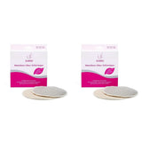 ELANEE Discos de lactancia, plateados, antibacterianos y lavables - Alimentación suave y refrescante y Accesorios de Lactancia Bebe Naty Shop 2 piezas (pack de 2)