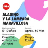 Personaje sonoro - Aladino y la lámpara maravillosa - cuentos y cuentos sonoros - juguete, contenidos educativos, en español, para niñas y niños de 4 a 6 años en adelante Bebe Naty Shop Toys