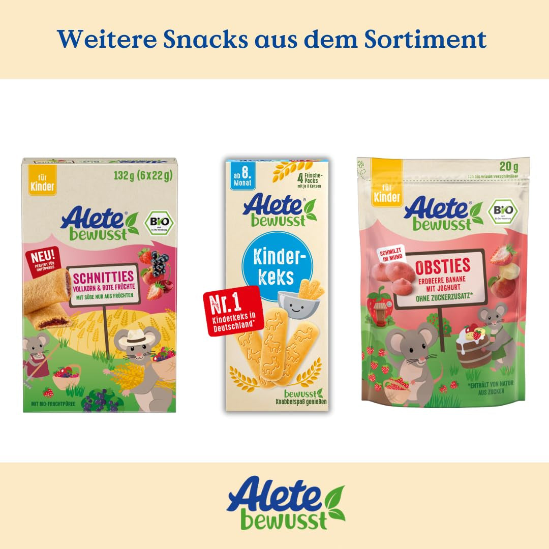 Alete Empanadas Ecológicas con Cereales Integrales y Manzana 6 x 22 g