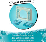 LEGO Disney Frozen Palacio de Hielo de Elsa, Castillo de la Reina de Hielo, muñeca de juguete de la Princesa ELSA y Anna, además de 2 figuras de animales, fantástico regalo para niñas y niños de 4 años 43238 Juegos de construcción Besuche den LEGO-Store