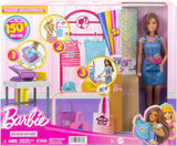Barbie Fashion Boutique Playset - Muñeca con patrón de aluminio, más de 150 looks originales, incluye 2 blusas y 5 sábanas de aluminio, perchero y lector de tarjetas de crédito, a partir de 3 años, HKT78
