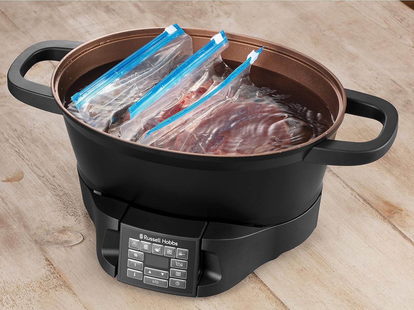 Multicocina Russell Hobbs 6,5L, pantalla digital, 8 funciones de cocción Olla de cocción lenta Naty Shop