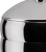 Alessi Kalistò 2 CB02 - Tarro de cocina en acero inoxidable 18/10 con pomo de aluminio, 114 cl, plateado Cajas para conservar alimentos Naty Shop