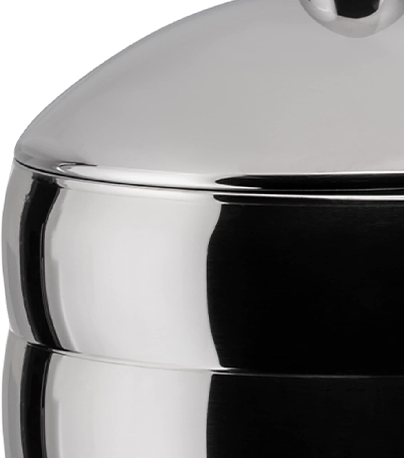 Alessi Kalistò 2 CB02 - Tarro de cocina en acero inoxidable 18/10 con pomo de aluminio, 114 cl, plateado Cajas para conservar alimentos Naty Shop