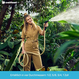 CELLFAST Manguera de jardín Manguera de agua de 3 capas de 3,4 pulgadas Manguera de riego flexible para jardín con refuerzo de alambre duradero Resistente a los rayos UV Antialgas 25 bar 50 metros y más