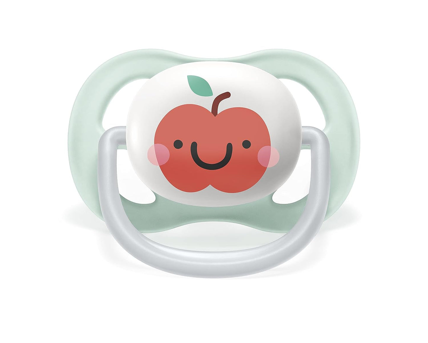 Chupete Philips AVENT ultra air - paquete de 2, sin BPA, transpirable, para bebés de 0 a 6 meses, incluido estuche de transporte y esterilización, manzana/pera (modelo SCF080/17)