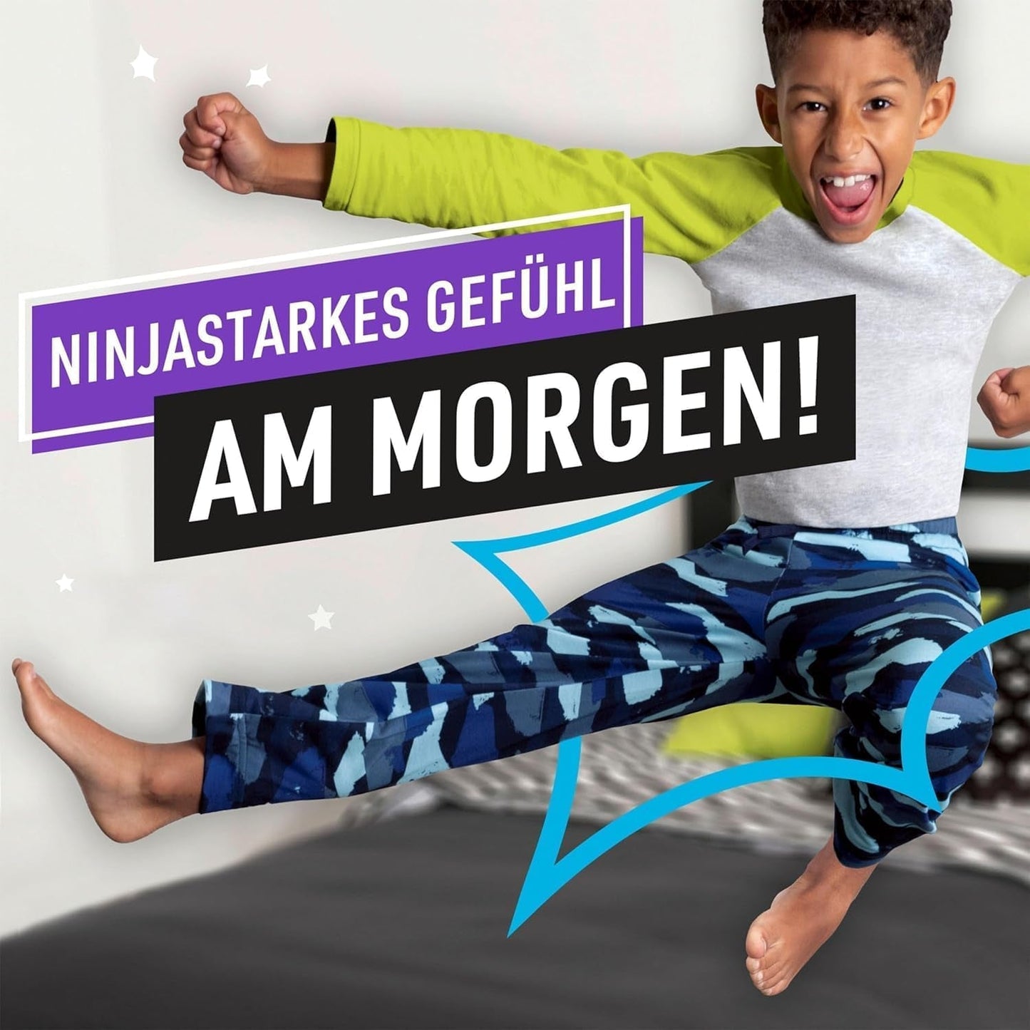 Pantalones de pijama de nave espacial, 9 pantalones de noche absorbentes, 8 años, 27 kg-43 kg, protección contra fugas durante toda la noche