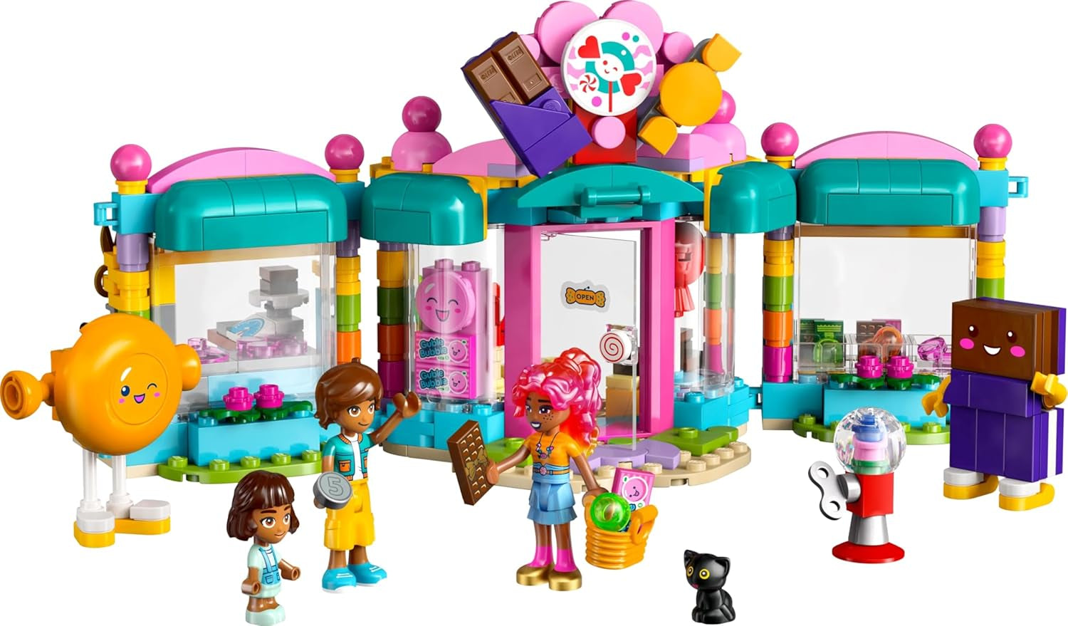 LEGO Friends Heartlake City Shop Set de juego para niñas a partir de 6 años Juego de rol con 2 minimuñecas, micromuñecas y juguete para gatos 42649 Juegos de construcción Besuche den LEGO-Store
