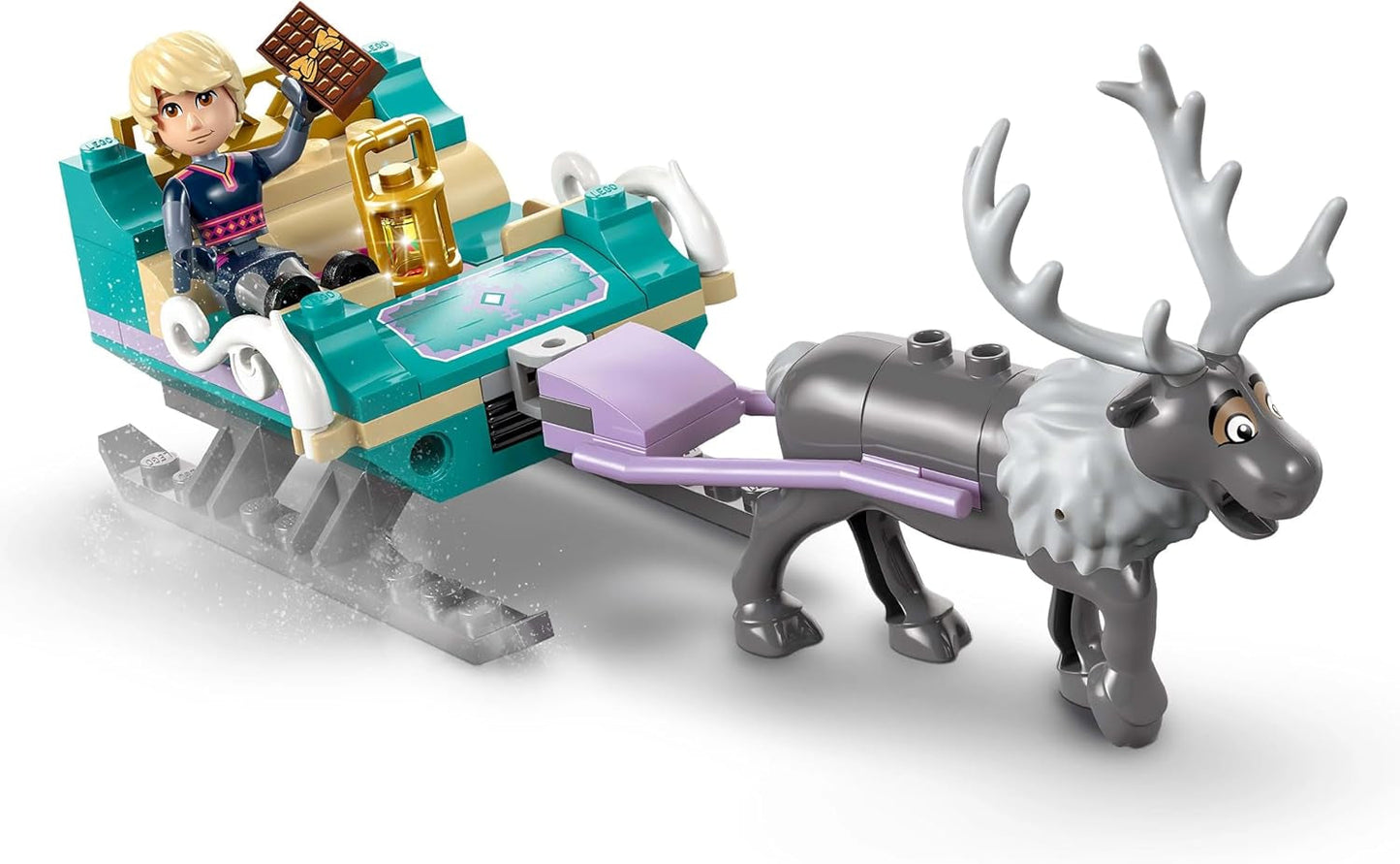LEGO Ç€ Disney Frozen Anna: Aventura en trineo, juguete de construcción y juego de fantasía, puesto de chocolate con minimuñecas de Anna, Kristoff, Olaf y Sven, juguete de princesa para niñas a partir de 4 años 43256 Sets de construcción Besuche den LEGO-Store