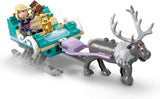 LEGO Ç€ Disney Frozen Anna: Aventura en trineo, juguete de construcción y juego de fantasía, puesto de chocolate con minimuñecas de Anna, Kristoff, Olaf y Sven, juguete de princesa para niñas a partir de 4 años 43256 Sets de construcción Besuche den LEGO-Store