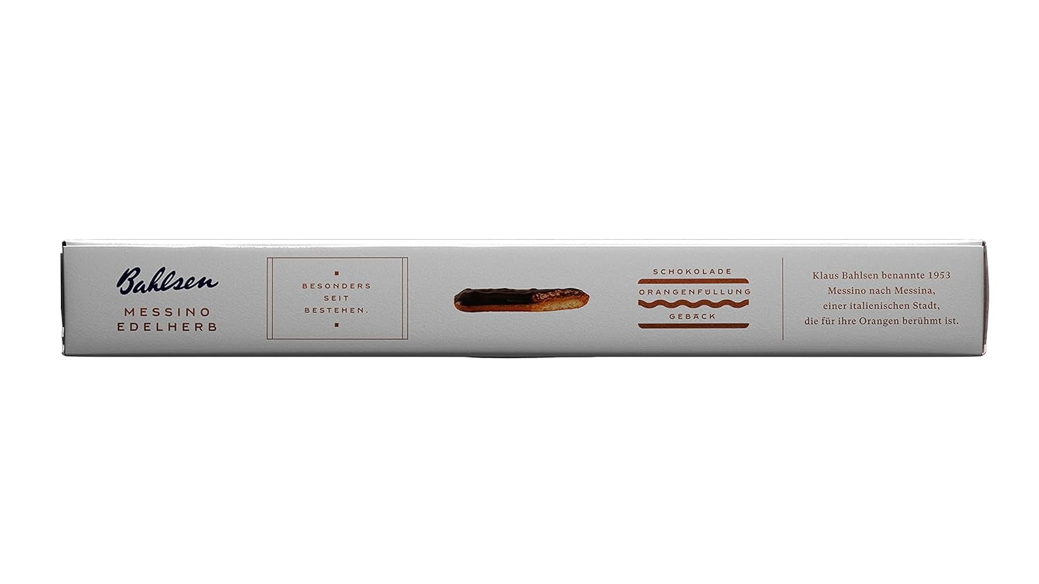 Bahlsen Messino Edelherb - Paquete de 4 - Masa esponjosa con relleno de chocolate y naranja Edelherb (1 x 125 g)