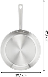 Sartén TEFAL VIRTUOSO 28 cm, Sartén Acero Inoxidable, Inducción Ollas y Sartenes Naty Shop