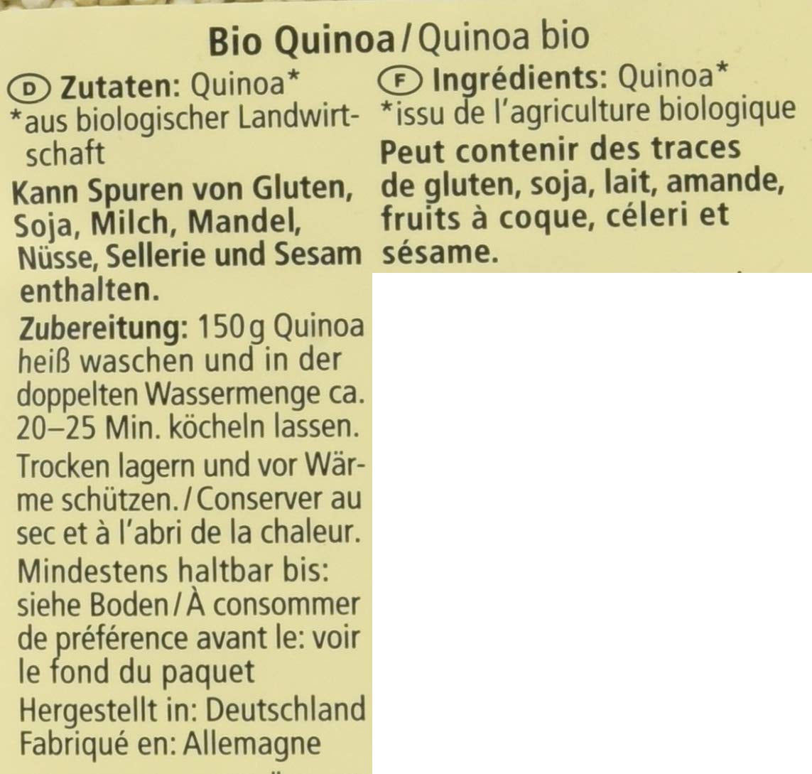Quinua orgánica, 500g