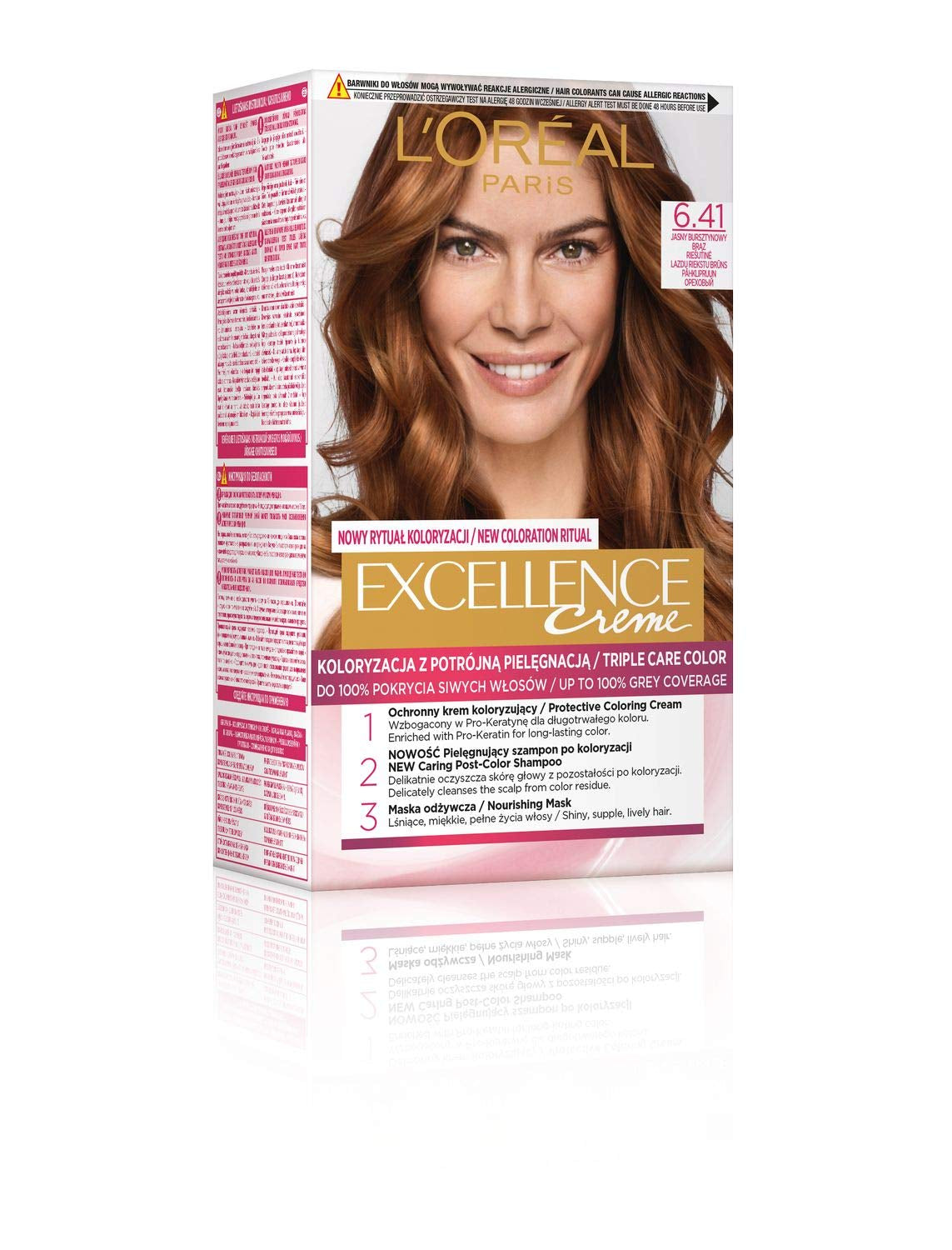 L'Oréal Paris Tinte Excellence 6.41 - Bronce Ámbar Claro Naty Shop Tinte 6.41 Bronce Ámbar Claro