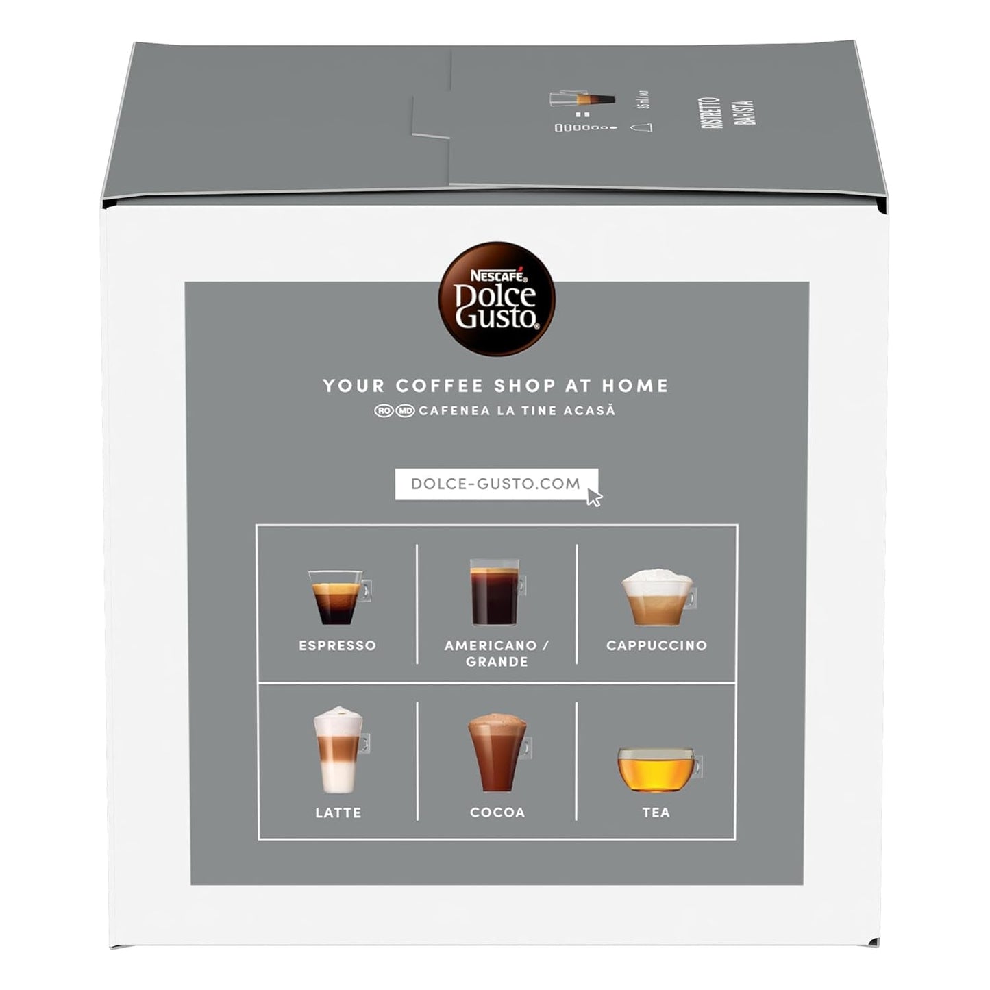 NESCAFÉ DOLCE GUSTO Ristretto Barista Kaffeekapseln Paquete de 3 (3 x 16 Kapseln)