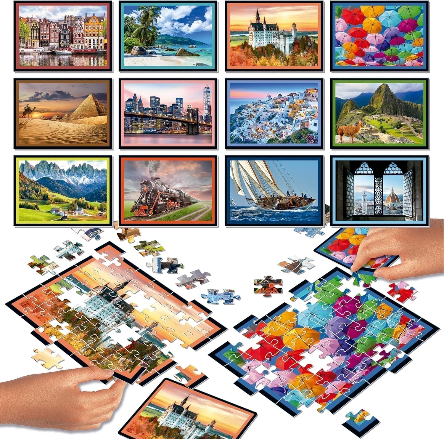 Educa - Rompecabezas de paisajes de batalla. Una auténtica batalla de piezas | Sé el primero en completar el rompecabezas para convertirte en el ganador. A partir de 7 años (20121) Puzzle Naty Shop