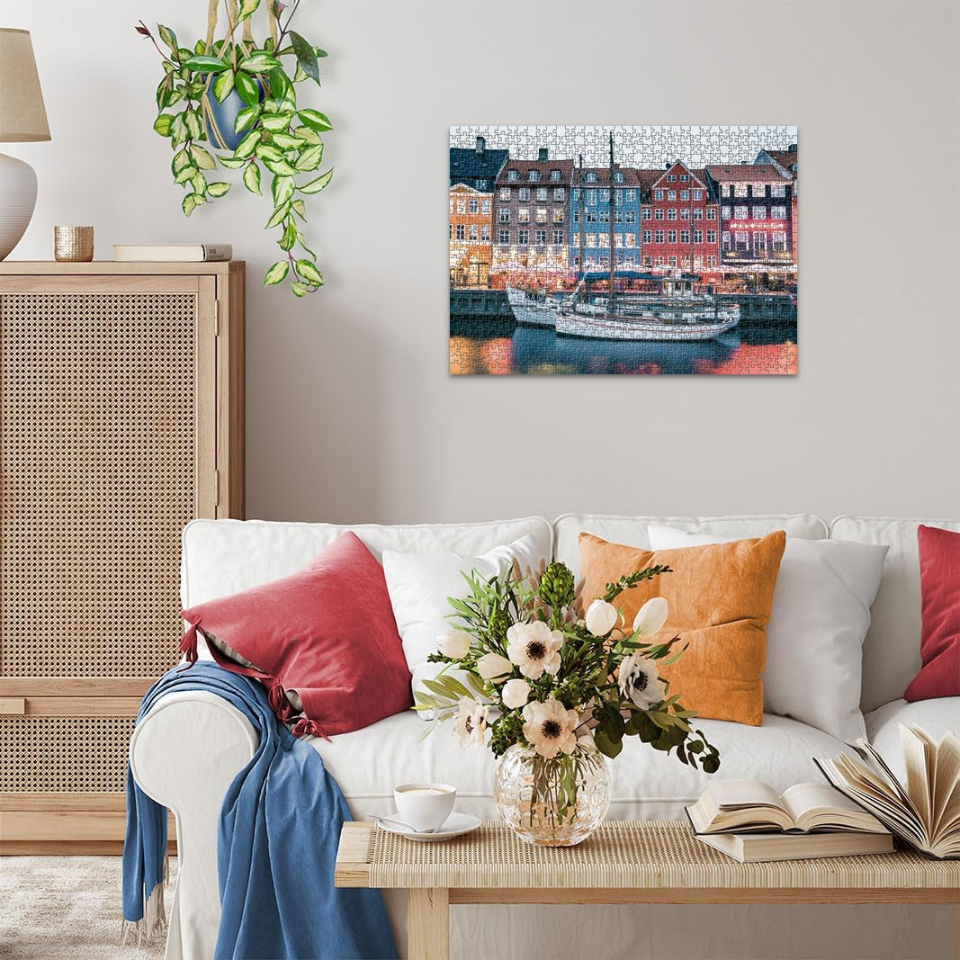 Ravensburger Puzzle Scandinavian Places 12000111 - Copenhague, Dinamarca - Puzzle de 1000 piezas para adultos y niños mayores de 14 años Puzzle Naty Shop
