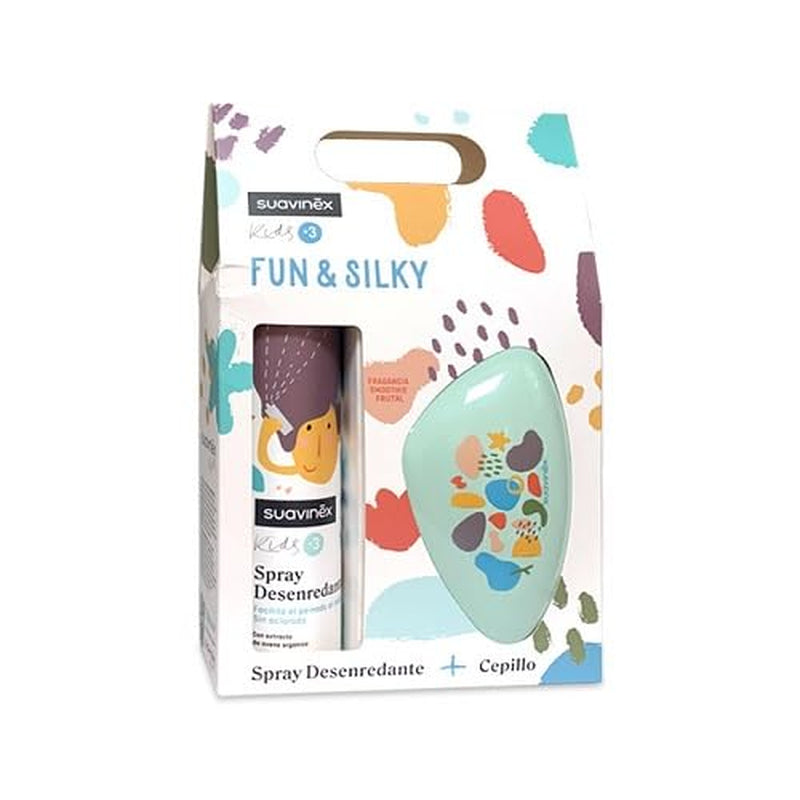 Suavinex Kit Desenredante de Cabello para Niñas y Niños + Cepillo Desenredante Sin Tirones Sin Aclarado Aroma Afrutado Sin Alérgenos 96% Ingredientes Naturales 3 a 10 Años 250ml Naty Shop Productos Desenredantes para el Cabello Título Predeterminado