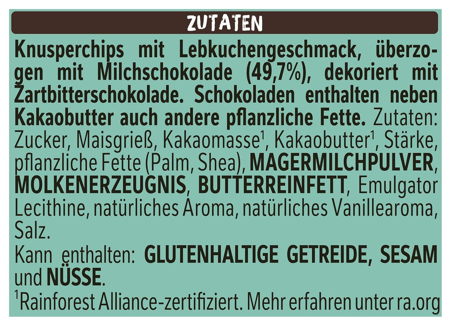 Nestlé Gingerbread, un delicioso y crujiente snack con sabor a pan de jengibre, cubierto de chocolate con leche y refinado con franjas decorativas de chocolate amargo, paquete de 4 (1 x 115g)