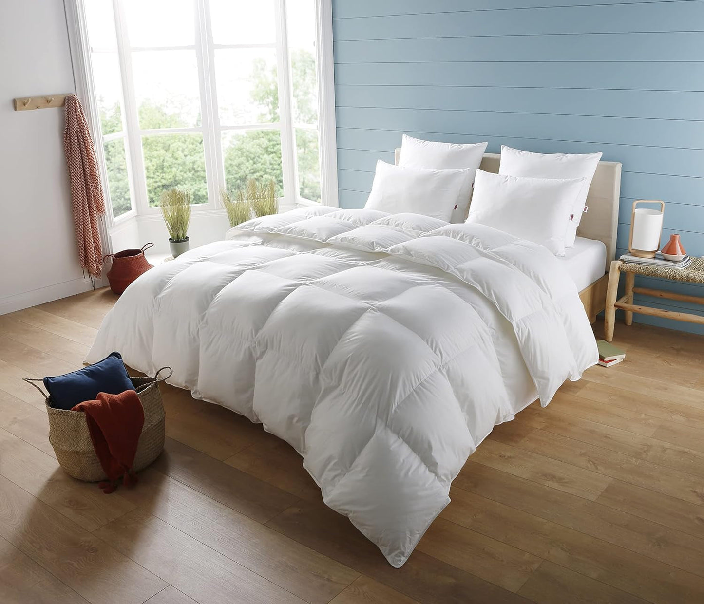 Manta, Percal, Algodón Premium, Templado, 140 X 200 Cm, Para cama individual, Manta en forma de nube, Resistente a mordeduras e hinchable, Lavable a máquina a 40 °C Edredones y edredones Naty Shop 140/200